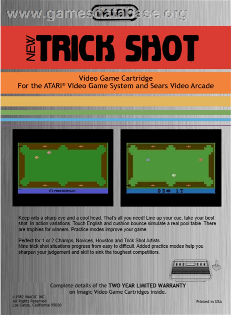 Trick Shot - Atari 2600 - Artwork - Box Back