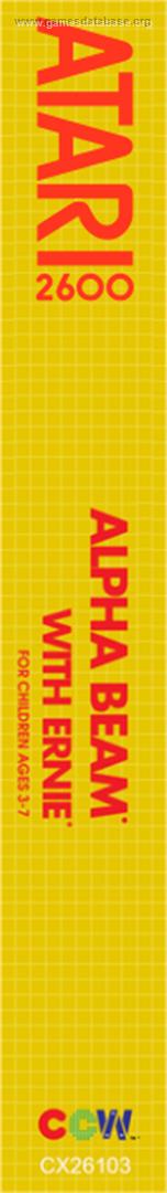 Alpha Beam with Ernie - Atari 2600 - Artwork - CD