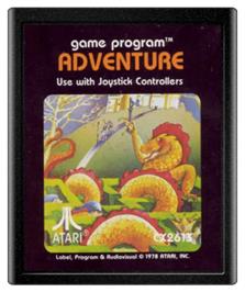 Cartridge artwork for Adventure on the Atari 2600.