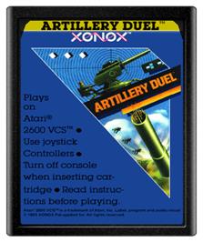 Cartridge artwork for Artillery Duel on the Atari 2600.