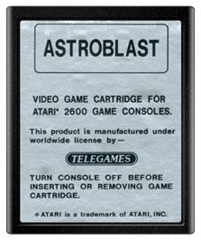 Cartridge artwork for Astrosmash on the Atari 2600.