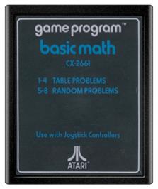 Cartridge artwork for Basic Math on the Atari 2600.