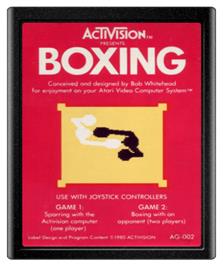 Cartridge artwork for Boxing on the Atari 2600.