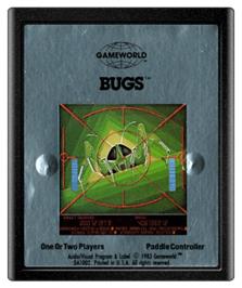 Cartridge artwork for Bugs on the Atari 2600.