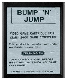 Cartridge artwork for Bump 'N' Jump on the Atari 2600.