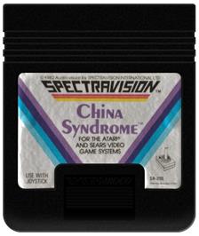 Cartridge artwork for China Syndrome on the Atari 2600.