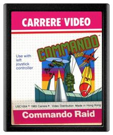 Cartridge artwork for Commando Raid on the Atari 2600.