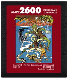 Cartridge artwork for Crossbow on the Atari 2600.