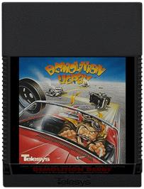 Cartridge artwork for Demolition Herby on the Atari 2600.