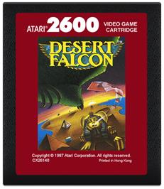 Cartridge artwork for Desert Falcon on the Atari 2600.