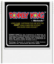 Cartridge artwork for Donkey Kong on the Atari 2600.