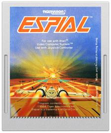 Cartridge artwork for Espial on the Atari 2600.