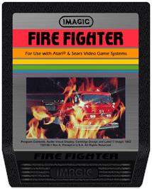 Cartridge artwork for Fire Fighter on the Atari 2600.
