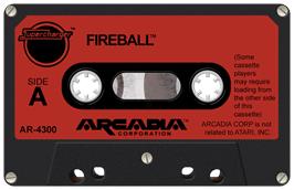 Cartridge artwork for Fireball on the Atari 2600.
