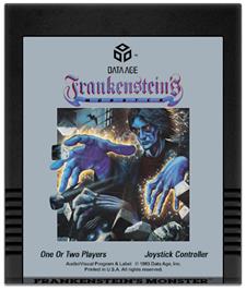 Cartridge artwork for Frankenstein's Monster on the Atari 2600.