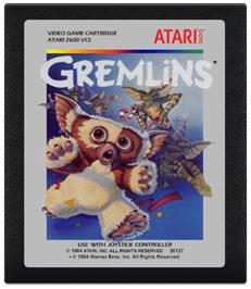 Cartridge artwork for Gremlins on the Atari 2600.