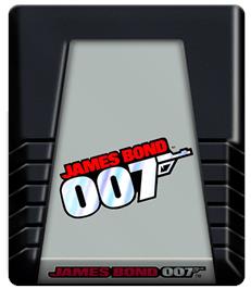 Cartridge artwork for James Bond 007 on the Atari 2600.