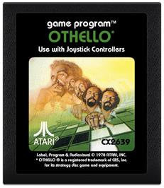 Cartridge artwork for Othello on the Atari 2600.