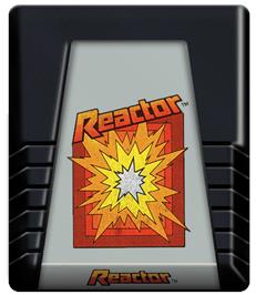 Cartridge artwork for Reactor on the Atari 2600.