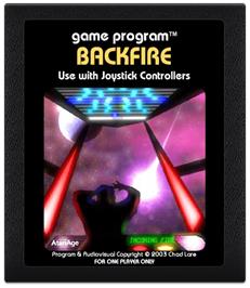 Cartridge artwork for Star Fire on the Atari 2600.