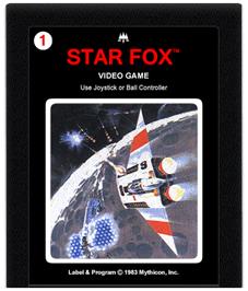 Cartridge artwork for Star Fox on the Atari 2600.