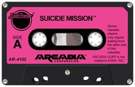 Cartridge artwork for Suicide Mission on the Atari 2600.