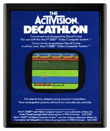 Cartridge artwork for The Activision Decathlon on the Atari 2600.