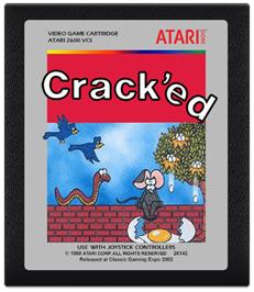 Cartridge artwork for Track & Field on the Atari 2600.