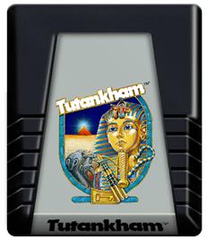 Cartridge artwork for Tutankham on the Atari 2600.