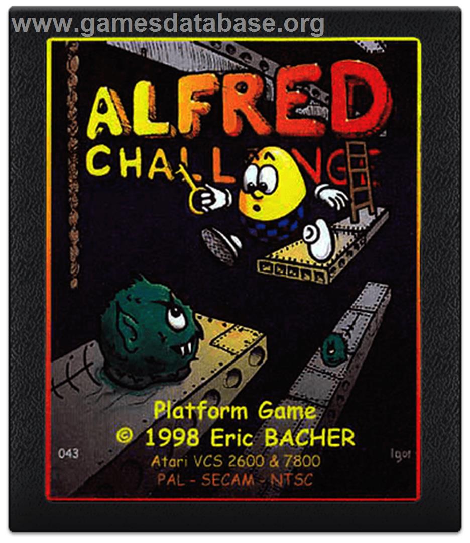 Alfred Challenge - Atari 2600 - Artwork - Cartridge