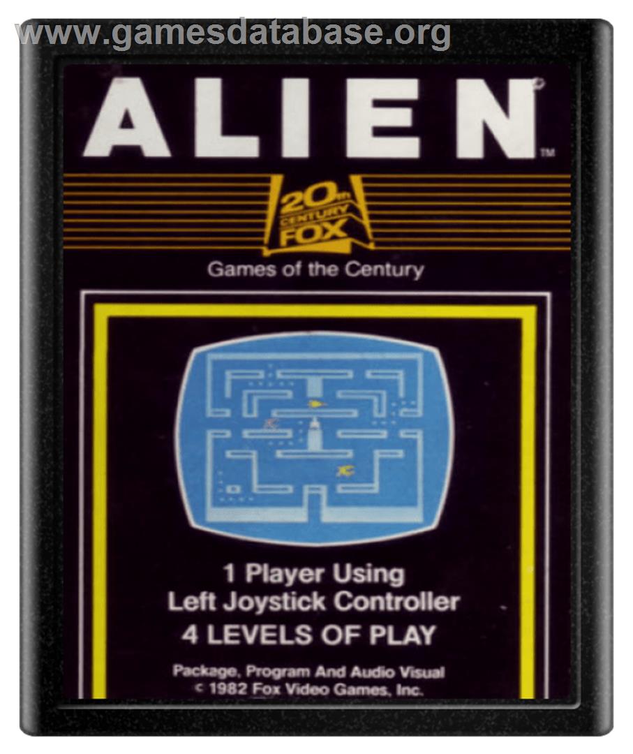Alien - Atari 2600 - Artwork - Cartridge