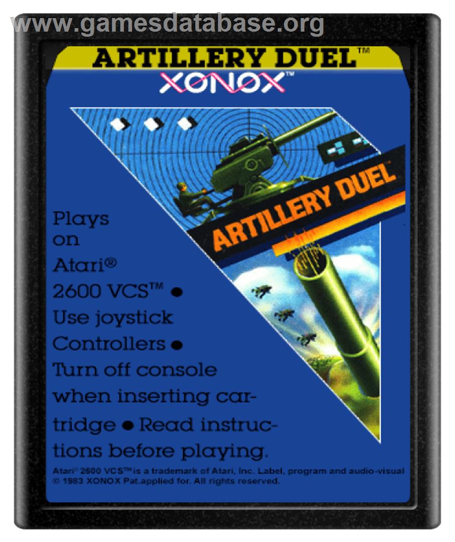 Artillery Duel - Atari 2600 - Artwork - Cartridge