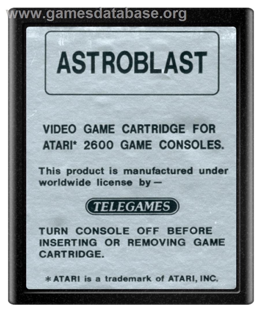 Astrosmash - Atari 2600 - Artwork - Cartridge