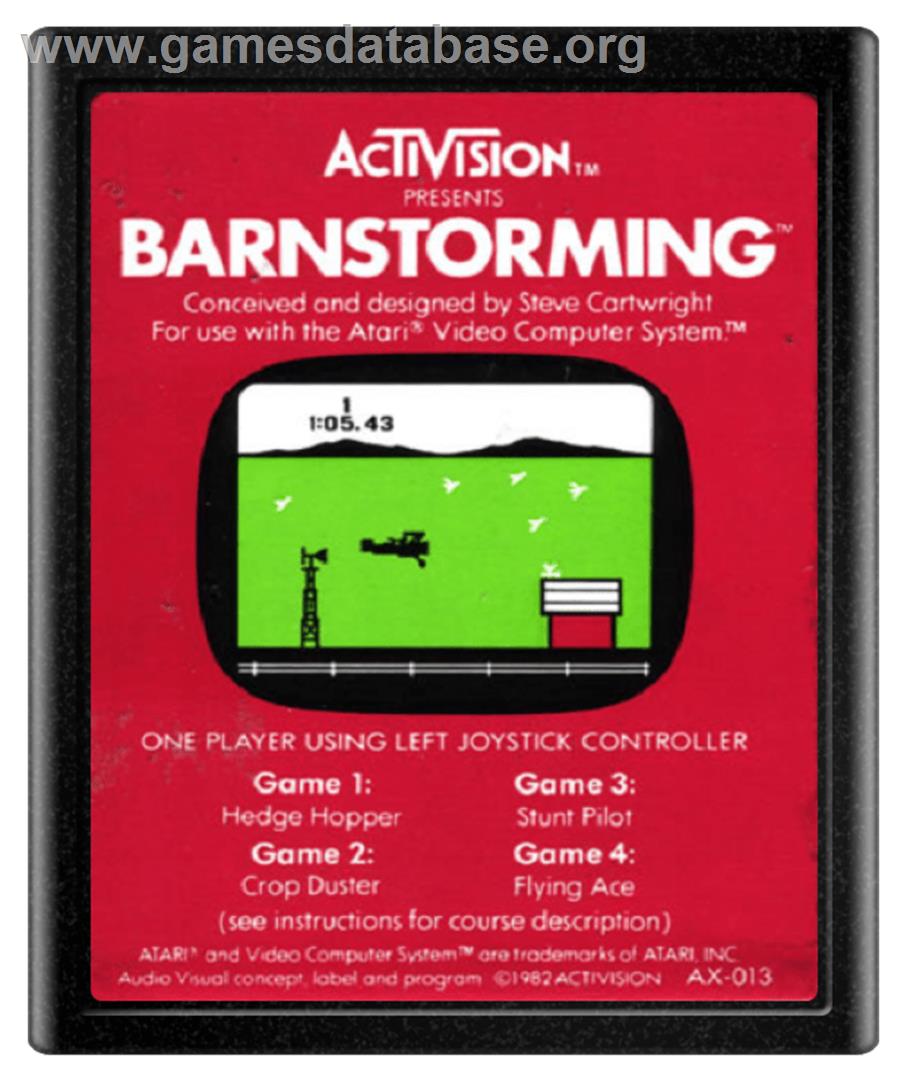 Barnstorming - Atari 2600 - Artwork - Cartridge