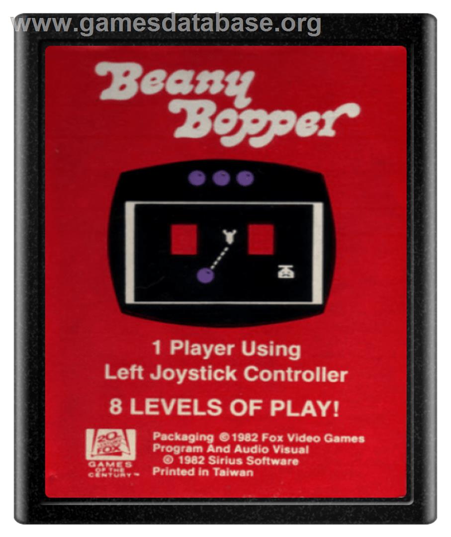 Beany Bopper - Atari 2600 - Artwork - Cartridge