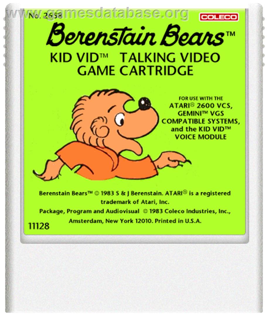 Berenstain Bears - Atari 2600 - Artwork - Cartridge