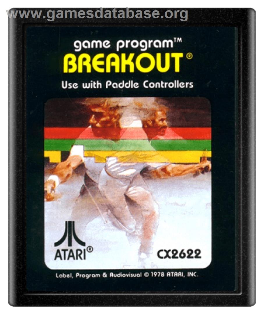 Breakout - Atari 2600 - Artwork - Cartridge