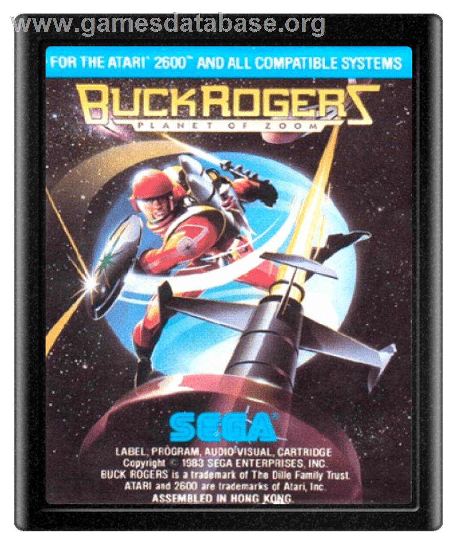 Buck Rogers: Planet of Zoom - Atari 2600 - Artwork - Cartridge