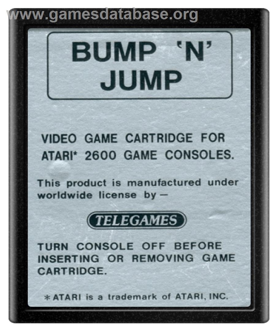 Bump 'N' Jump - Atari 2600 - Artwork - Cartridge