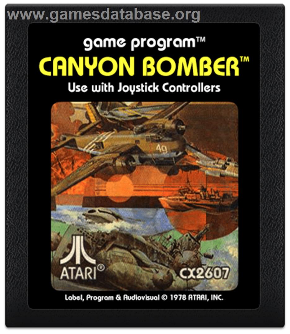 Canyon Bomber - Atari 2600 - Artwork - Cartridge