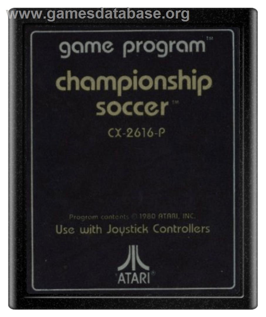 Championship Soccer - Atari 2600 - Artwork - Cartridge