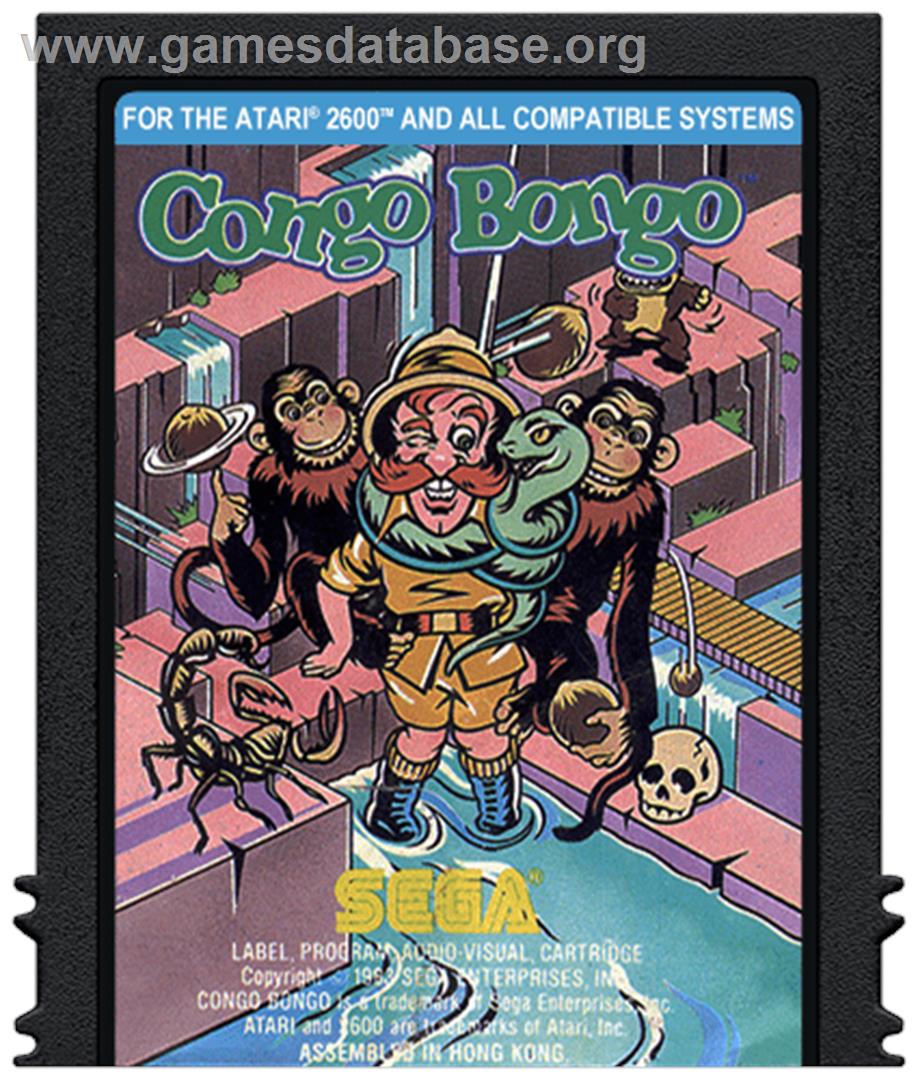 Congo Bongo - Atari 2600 - Artwork - Cartridge