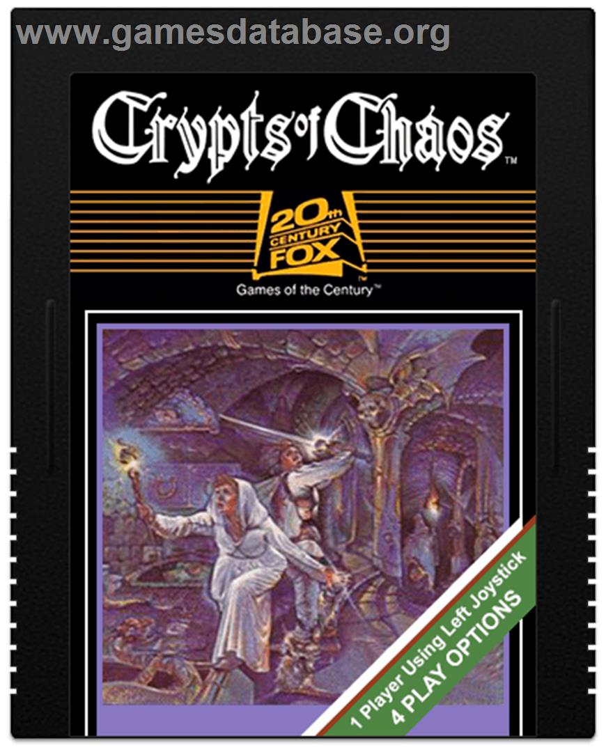 Crypts of Chaos - Atari 2600 - Artwork - Cartridge