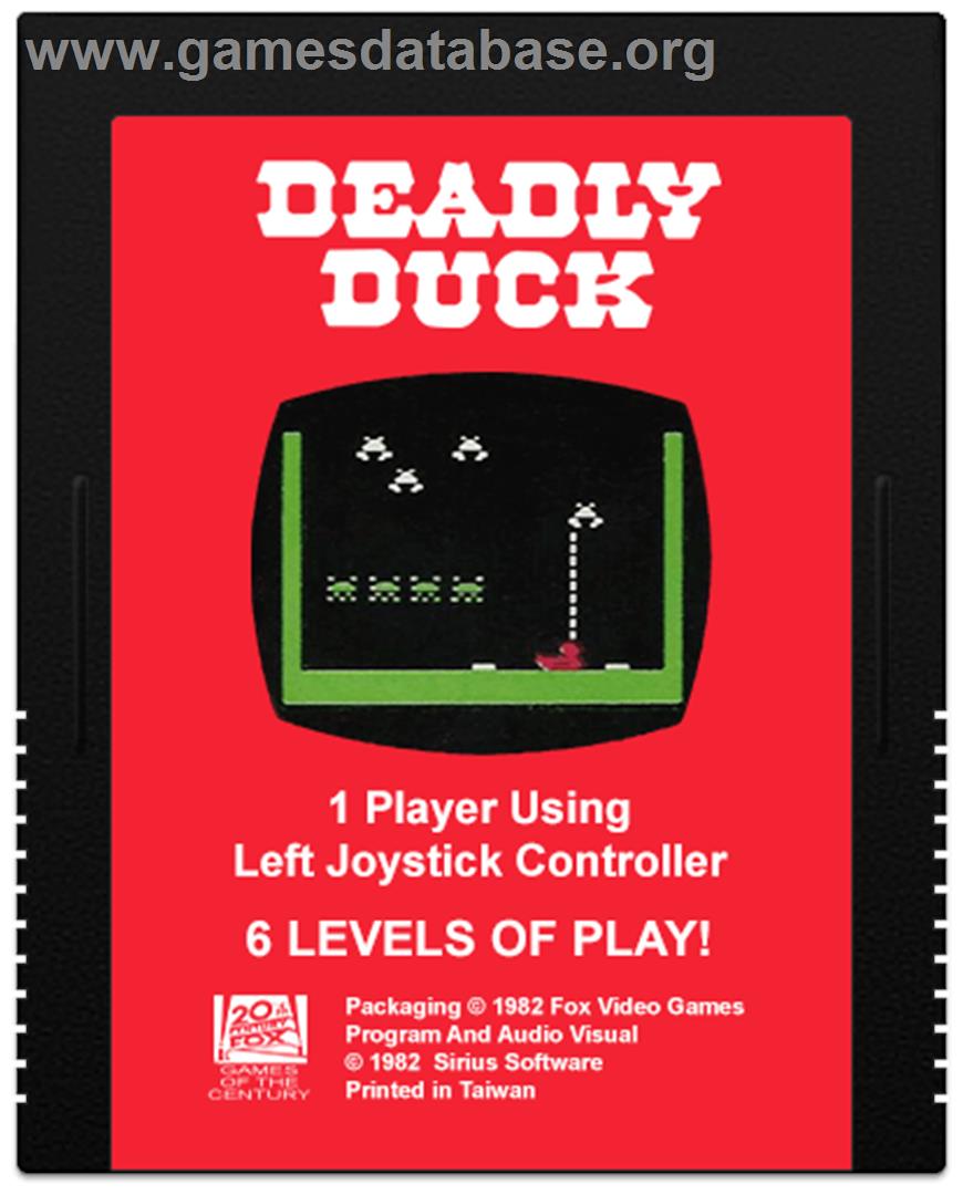 Deadly Duck - Atari 2600 - Artwork - Cartridge