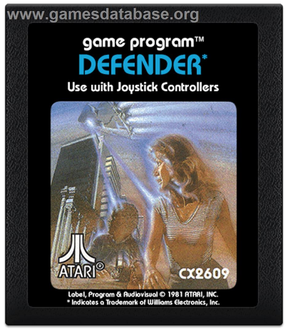 Defender - Atari 2600 - Artwork - Cartridge