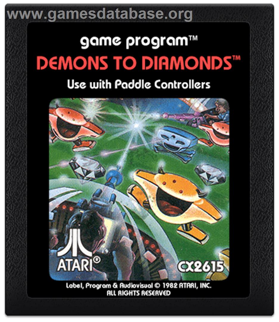 Demons to Diamonds - Atari 2600 - Artwork - Cartridge