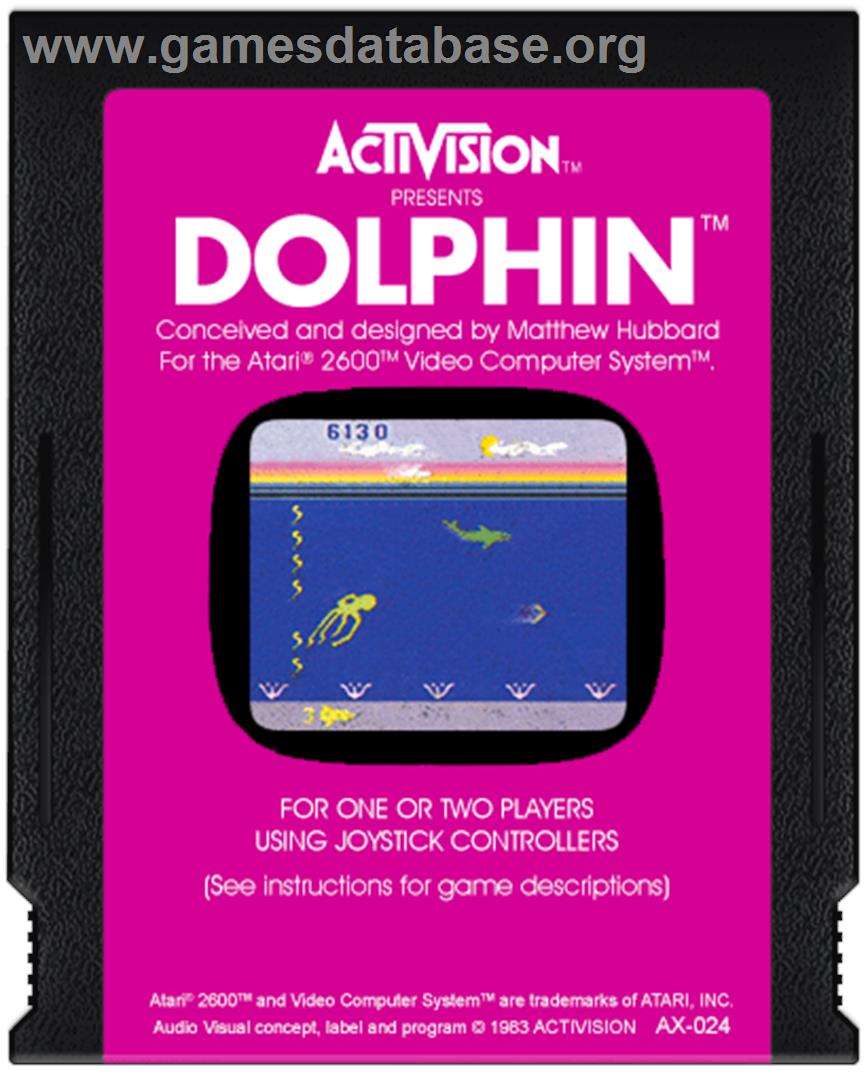 Dolphin - Atari 2600 - Artwork - Cartridge