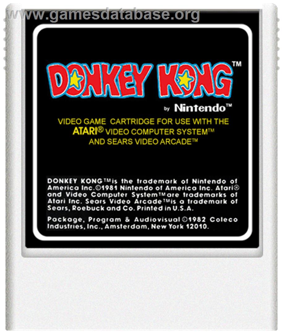 Donkey Kong - Atari 2600 - Artwork - Cartridge