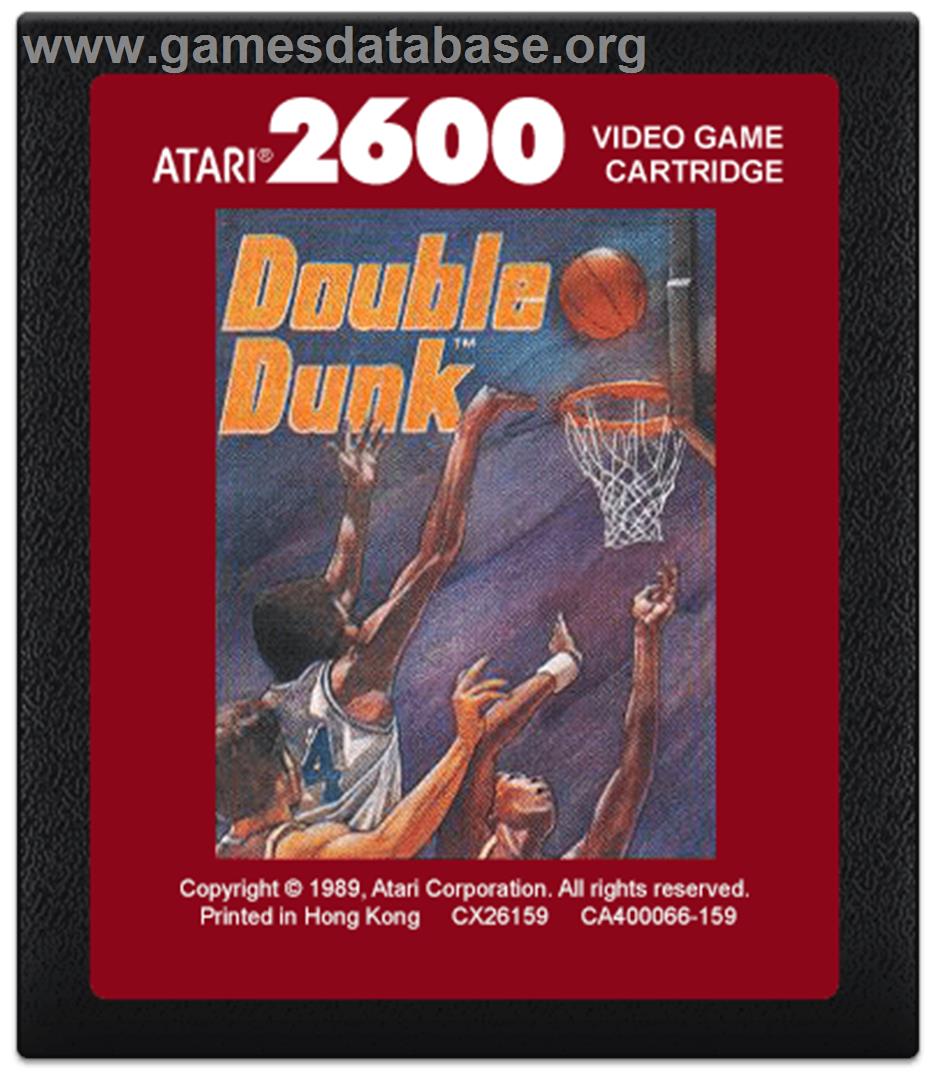 Double Dunk - Atari 2600 - Artwork - Cartridge