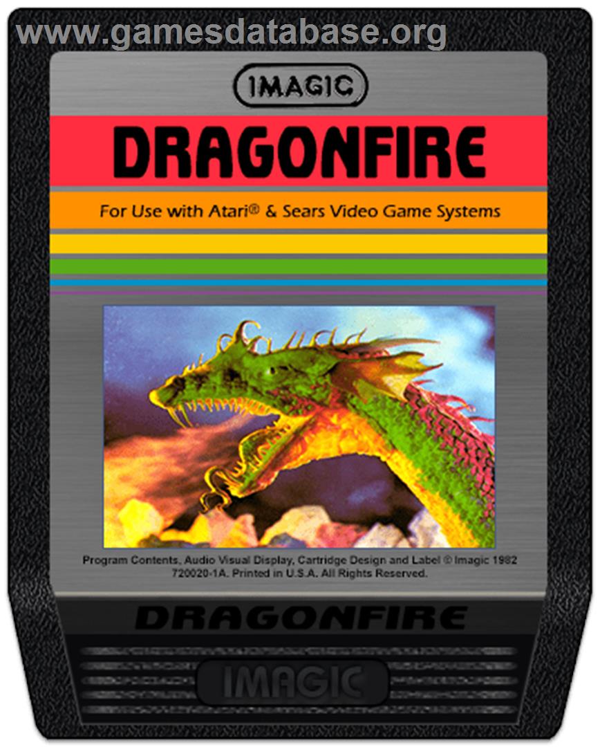 Dragonfire - Atari 2600 - Artwork - Cartridge
